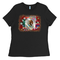 Black mexico flag christmas Ladies Tee - AdoDesignShop