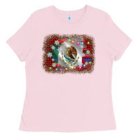 Bubblegum Pink mexico flag christmas Ladies Tee - AdoDesignShop
