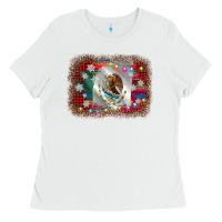 White mexico flag christmas Ladies Tee - AdoDesignShop