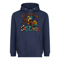 Navy the world needs more cowboys Heavyweight Hoodie - OliviaCreatesArt