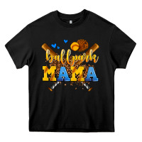 Black ballpark mama Heavy Core Tee - AdoDesignShop