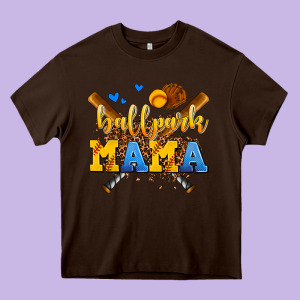 Ballpark Mama Heavy Core Tee Designed By Adodesignshop