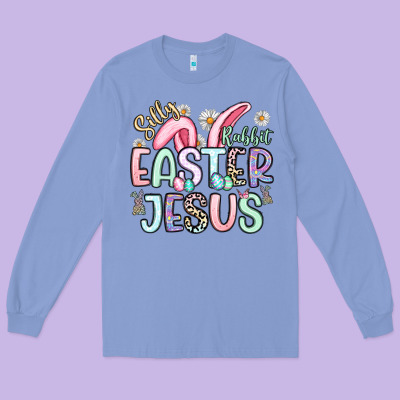 Silly Rabbit Easter Jesus Long Sleeve Tee Designed By Artiststas