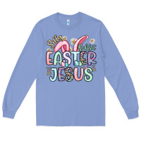 Colony Blue silly rabbit easter jesus Long Sleeve Tee - Artiststas