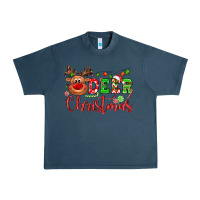 Midnight Navy Deer Christmas reindeer Urban Heavy Tee - NancyCooperArtShop