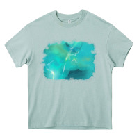Arona turquoise background Heavy Core Tee - AdoDesignShop