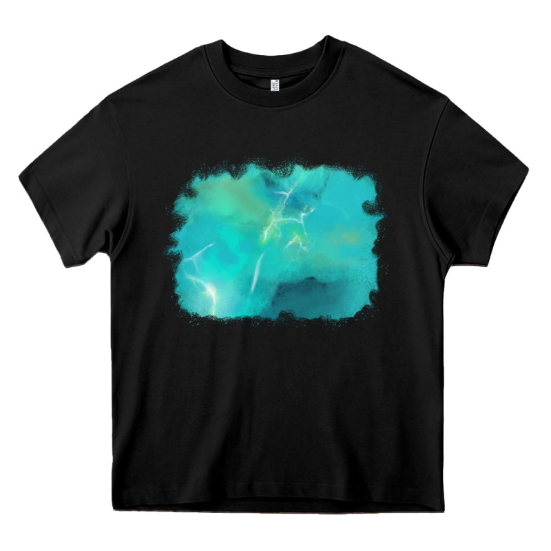 Turquoise Background Heavy Core Tee by AdoDesignShop | Teevron