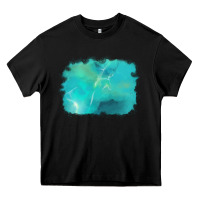 Black turquoise background Heavy Core Tee - AdoDesignShop