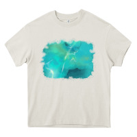 Cream turquoise background Heavy Core Tee - AdoDesignShop