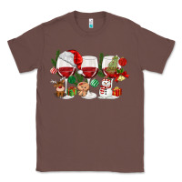Chestnut Christmas Wine Glasses Classic Tee - MaliasSmallBusiness