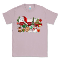 Lilac Christmas Wine Glasses Classic Tee - MaliasSmallBusiness