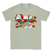 Matcha Christmas Wine Glasses Classic Tee - MaliasSmallBusiness