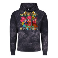 Cloud Black relax were all crazy its not a competition Vintage Hoodie - NancyCooperArtShop