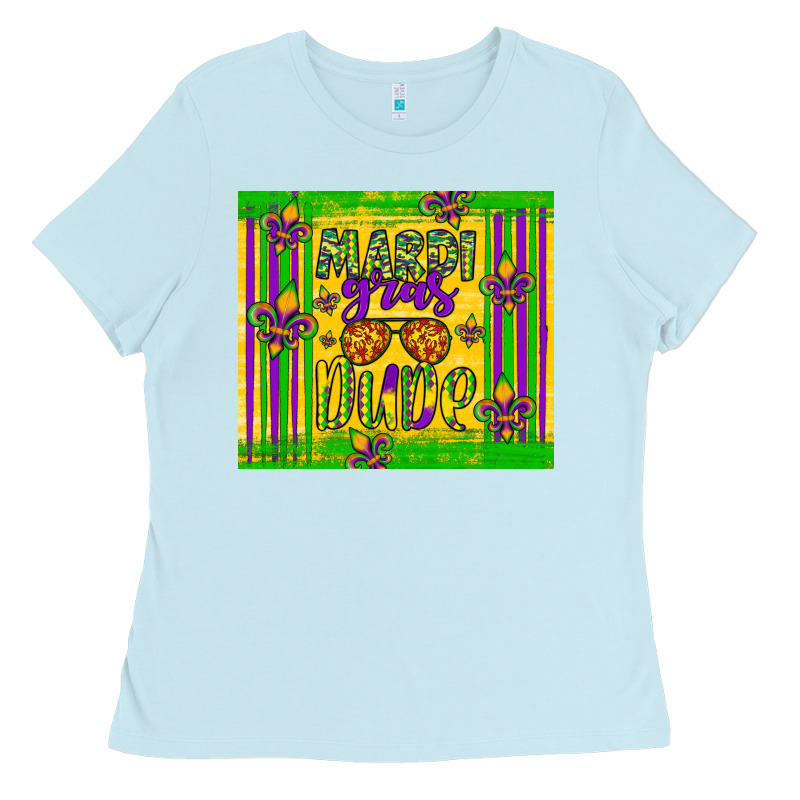 Mardi Gras Dude Ladies Tee by Artiststas | Teevron