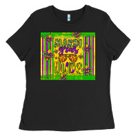Black mardi gras dude Ladies Tee - Artiststas