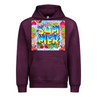 Mauve Wine Sweet Summer Time Urban Hoodie - CowhideDigitalArt