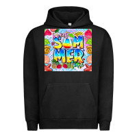 Pigment Black Sweet Summer Time Urban Hoodie - CowhideDigitalArt