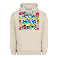 Pigment French Oak Sweet Summer Time Urban Hoodie - CowhideDigitalArt
