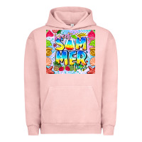 Pigment Salmon Sweet Summer Time Urban Hoodie - CowhideDigitalArt