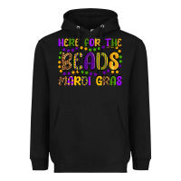 Black here for the beads mardi gras Heavyweight Hoodie - OliviaCreatesArt