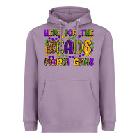 Lavender here for the beads mardi gras Heavyweight Hoodie - OliviaCreatesArt