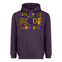 Plum here for the beads mardi gras Heavyweight Hoodie - OliviaCreatesArt