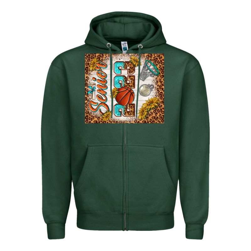 Senior 2023 Basketball Zipper Hoodie by TumblerDesignByShophia | Teevron