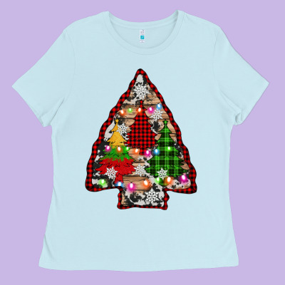 Arrowhead Christmas Trees Ladies Tee Designed By Adodesignshop