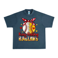 Midnight Navy busy raising ballers Urban Heavy Tee - JahusDesignShop