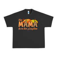 Pigment Black this mama loves her pumpkins Urban Heavy Tee - MaliasSmallBusiness