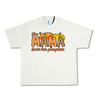 Pistachio this mama loves her pumpkins Urban Heavy Tee - MaliasSmallBusiness