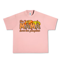 Salmon this mama loves her pumpkins Urban Heavy Tee - MaliasSmallBusiness
