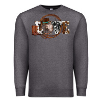 Charcoal Heather western love for cowboys olivia Premium Sweatshirt - OliviaCreatesArt