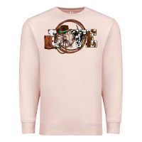 Pale Pink western love for cowboys olivia Premium Sweatshirt - OliviaCreatesArt