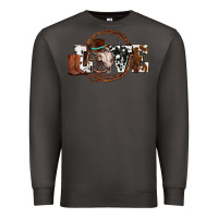 Smoke western love for cowboys olivia Premium Sweatshirt - OliviaCreatesArt