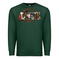 Sports Green western love for cowboys olivia Premium Sweatshirt - OliviaCreatesArt