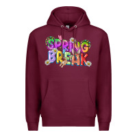 Burgundy Spring break Easter Day Premium Hoodie - CowGirlArtShop