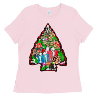 Bubblegum Pink arrowhead christmas gifts Ladies Tee - AdoDesignShop