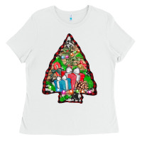 White arrowhead christmas gifts Ladies Tee - AdoDesignShop