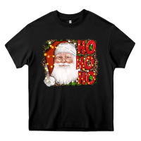 Black christmas ho ho ho santa clause Heavy Core Tee - AdoDesignShop