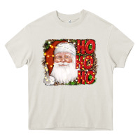 Cream christmas ho ho ho santa clause Heavy Core Tee - AdoDesignShop