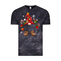 Cloud Black custom christmas gnome Vintage Tee - MaliasSmallBusiness