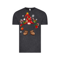 Vintage Black custom christmas gnome Vintage Tee - MaliasSmallBusiness