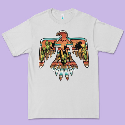 Desert Thunderbird Premium Tee Designed By Barkaloodesign