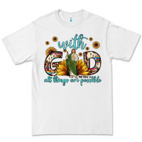 White with god all things are possible matthew 19 26 Premium Tee - JahusDesignShop