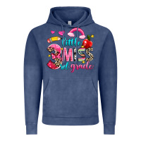Vintage Denim little miss third grade Vintage Hoodie - NancyCooperArtShop