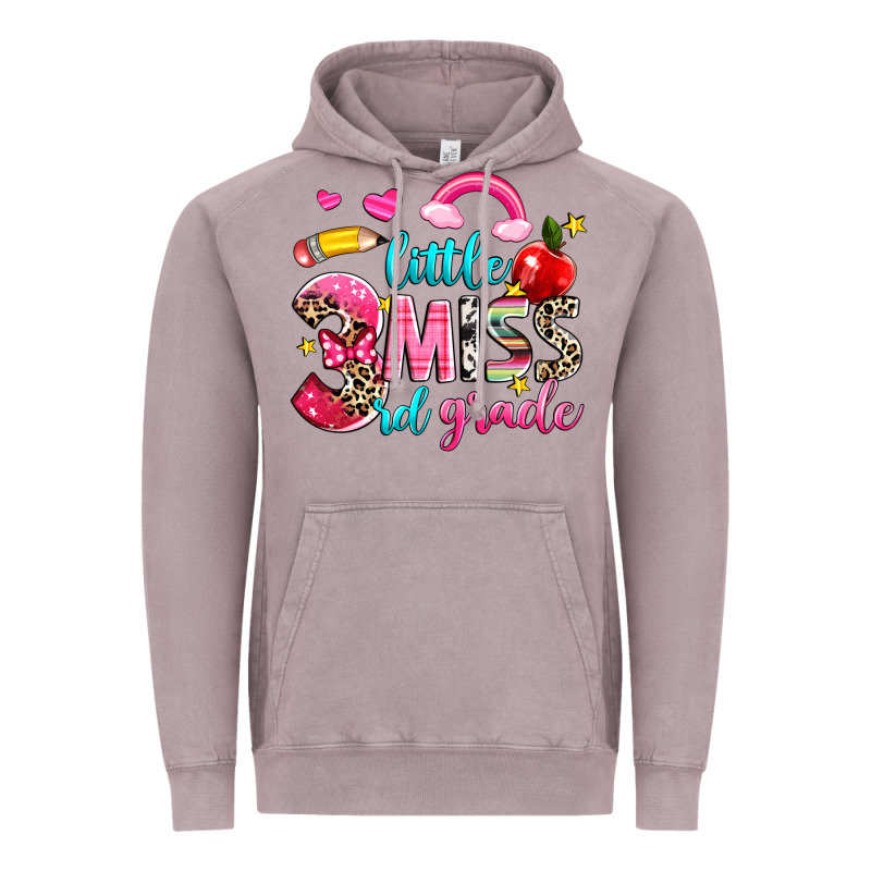 Little Miss Third Grade Vintage Hoodie by NancyCooperArtShop | Teevron