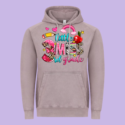 Little Miss Third Grade Vintage Hoodie Designed By Nancycooperartshop