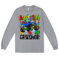 Heather Grey autism crusher Long Sleeve Tee - Artiststas