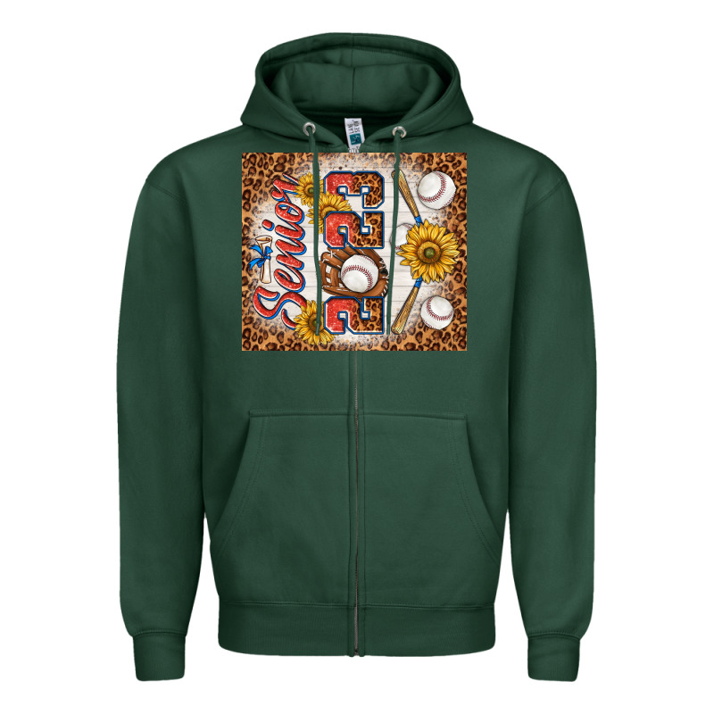 Senior 2023 Baseball Zipper Hoodie by TumblerDesignByShophia | Teevron